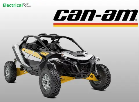 Image of Can-Am UTV Brand logo with UTV model