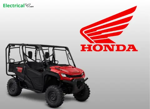 Image of Honda UTV Brand logo with UTV model