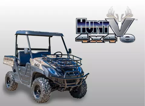 Image of Huntve UTV Brand logo with UTV model